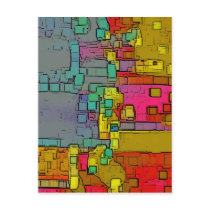 "Subway" Geometric Art postcards