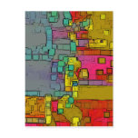 "Subway" Geometric Art Postcards