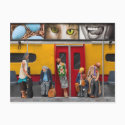 Subway / Lonely Travelers Postcard