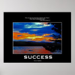 SUCCESS in FRIENDSHIP Inspirational Nature Poster