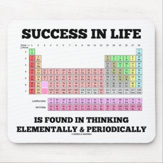 Success In Life Is Found In Thinking Elementally Mouse Pad