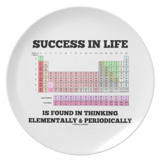 Success In Life Is Found In Thinking Elementally Plate