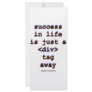 Success In Life Is Just A <Div> Tag Away (Humor) Custom Rack Card