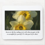 Success is measured by what you do for others mouse pads