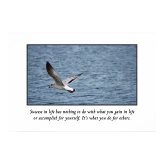 Success is measured by what you do for others poster