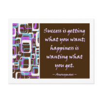Success Is... Postcard
