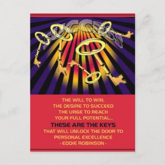 success keys   postcard