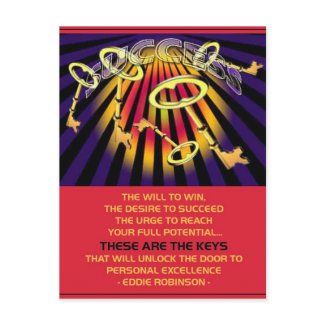 success keys   postcard