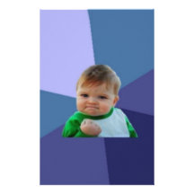 Success kid stationery paper