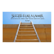 Success Like Ladder Inspirational Poster Print