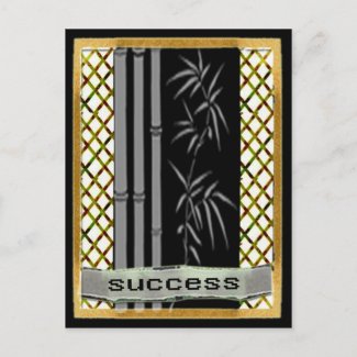 Success motivation postcard