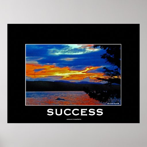 SUCCESS Motivational & Inspirational Nature Poster
