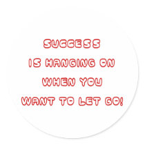 Success Round Stickers