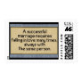 Successful Marriage: US Postage Stamps