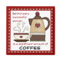 Successful woman coffee kitchen magnet by RanchLady Successful woman coffee kitchen magnet