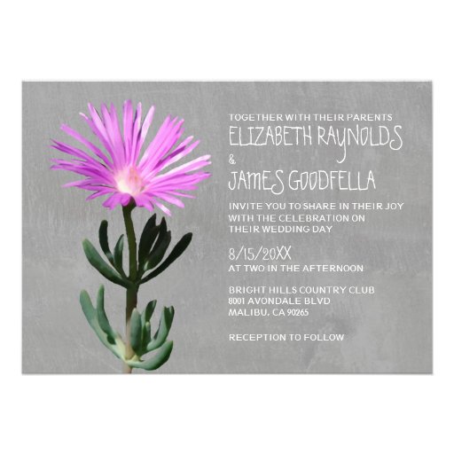 Succulent Plant Wedding Invitations