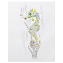 Succulent Seahorse Personalized Flyer