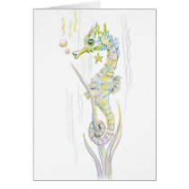 Succulent Seahorse cards
