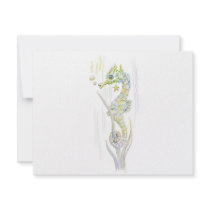 Succulent Seahorse invitations by Beautiful_Things Succulent Seahorse invitations