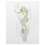 Succulent Seahorse Personalized Letterhead
