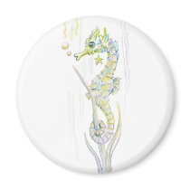 Succulent Seahorse Magnets