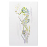 Succulent Seahorse Stationery Paper