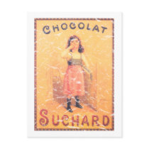 Suchard Chocolate- distressed postcards
