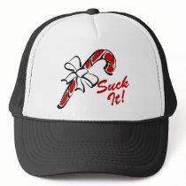 Suck It Candy Cane Hat