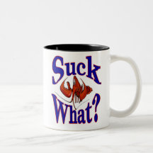 Suck What? Logo Mugs
