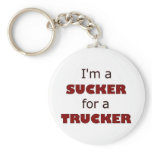 Sucker For A Trucker Keychain