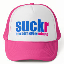 Suckr Trucker Hat by ruderetro Suckr Trucker Hat