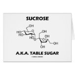 Sucrose A.K.A. Table Sugar (Chemical Molecule) cards