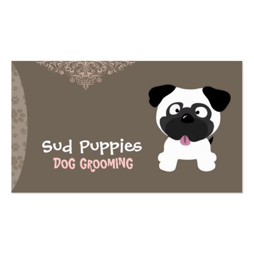 Sud Puppies - Dog Grooming Business Card (front side)