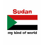 Sudan Flag Map Text Ladies Baby Doll
