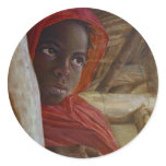 Sudanese Girl Stickr Lrg stickers