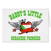 sudanese princess designs greeting card