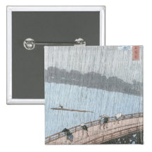 Sudden Shower over Shin-Ohashi Bridge and Buttons