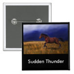 Sudden Thunder Horse Art Buttons