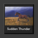 Sudden Thunder Horse Art Fridge Magnet