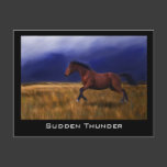 Sudden Thunder Horse Art Postcards