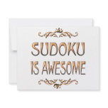 Sudoku is Awesome Personalized Invites