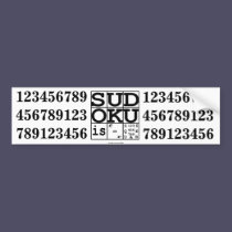 Sudoku is for squares bumper stickers
