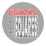 Sudoku is for Squares stickers