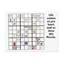 Sudoku Puzzle Cards postcards by technojray Sudoku Puzzle Cards postcards