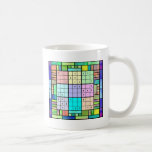 Sudoku Stained Glass Design Mug