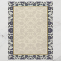 Sueño floral en crema y gris tarjetas informativas