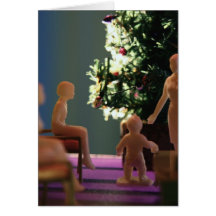 Sueños de enero de regalos de Navidad Tarjetón