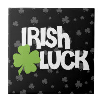 Suerte del irlandés del día de St Patrick azulejos