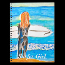 Sufer Girl Notebook notebooks