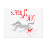 Suffer Like G Did - Arcade Game Gamer Gaming postcards